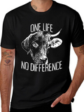 One Life No Difference Vegan T-Shirt