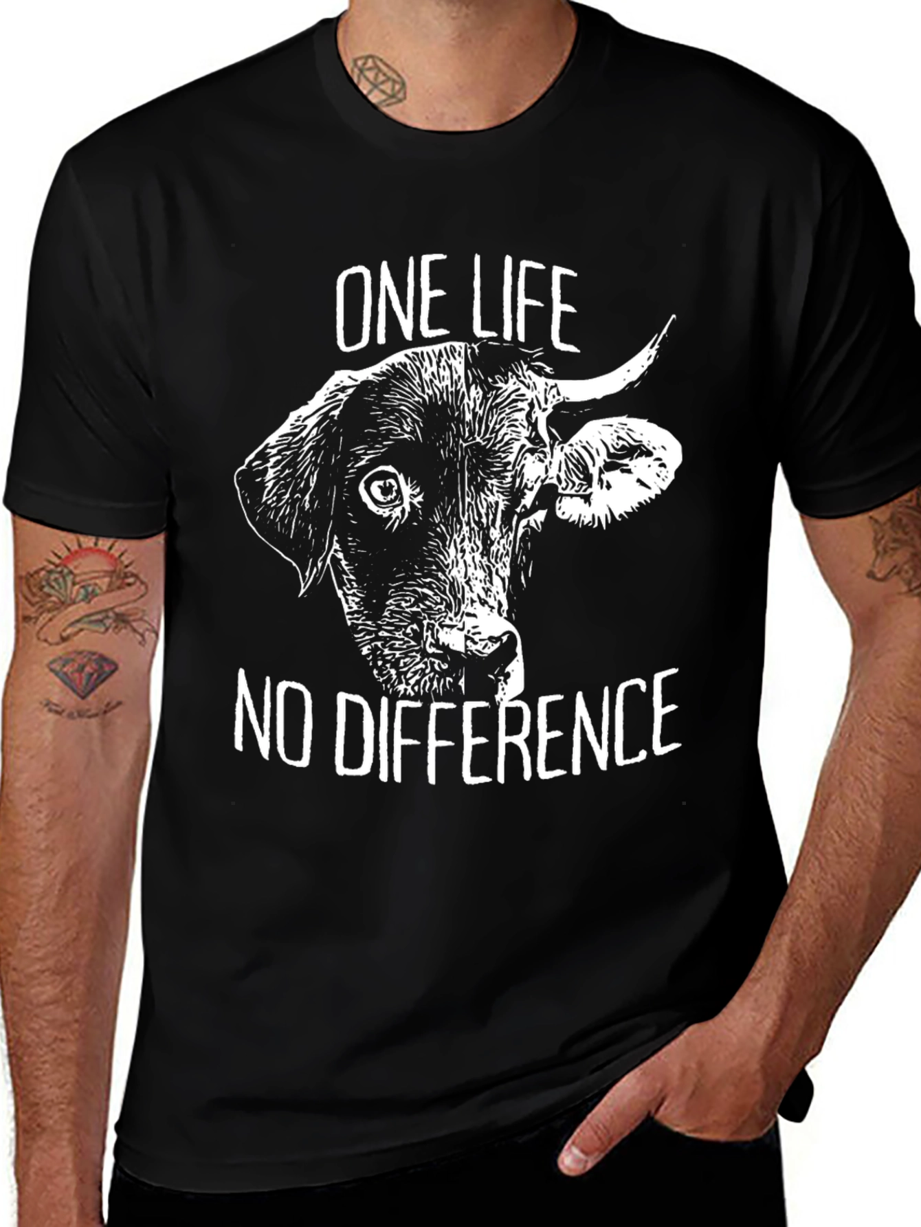 One Life No Difference Vegan T-Shirt