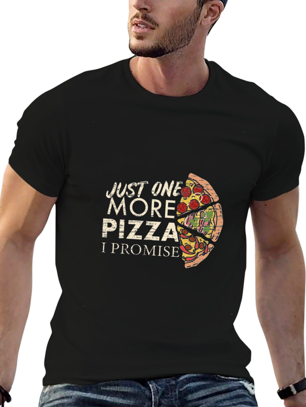 Just One More Pizza Graphic T-Shirt