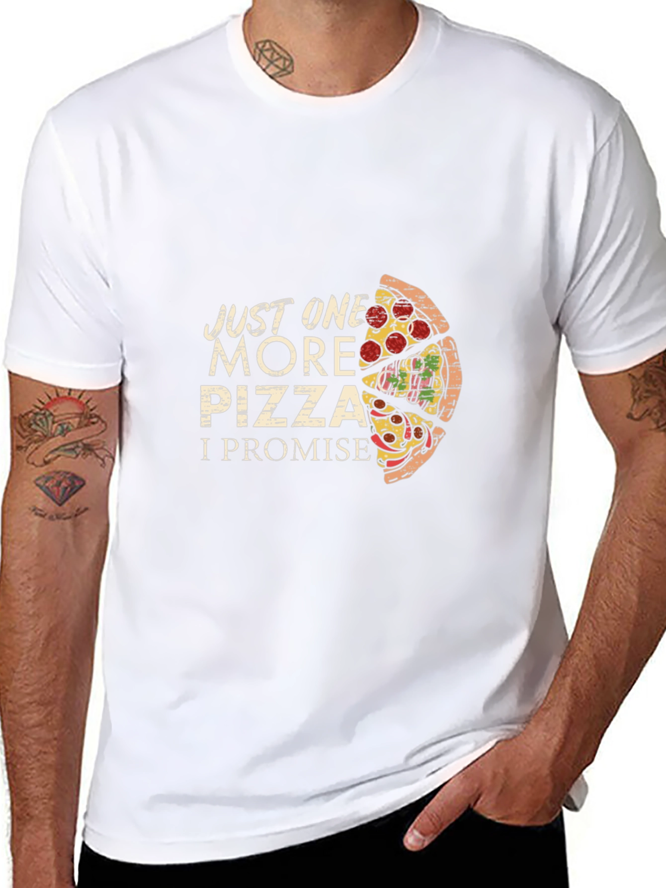 Just One More Pizza Graphic T-Shirt