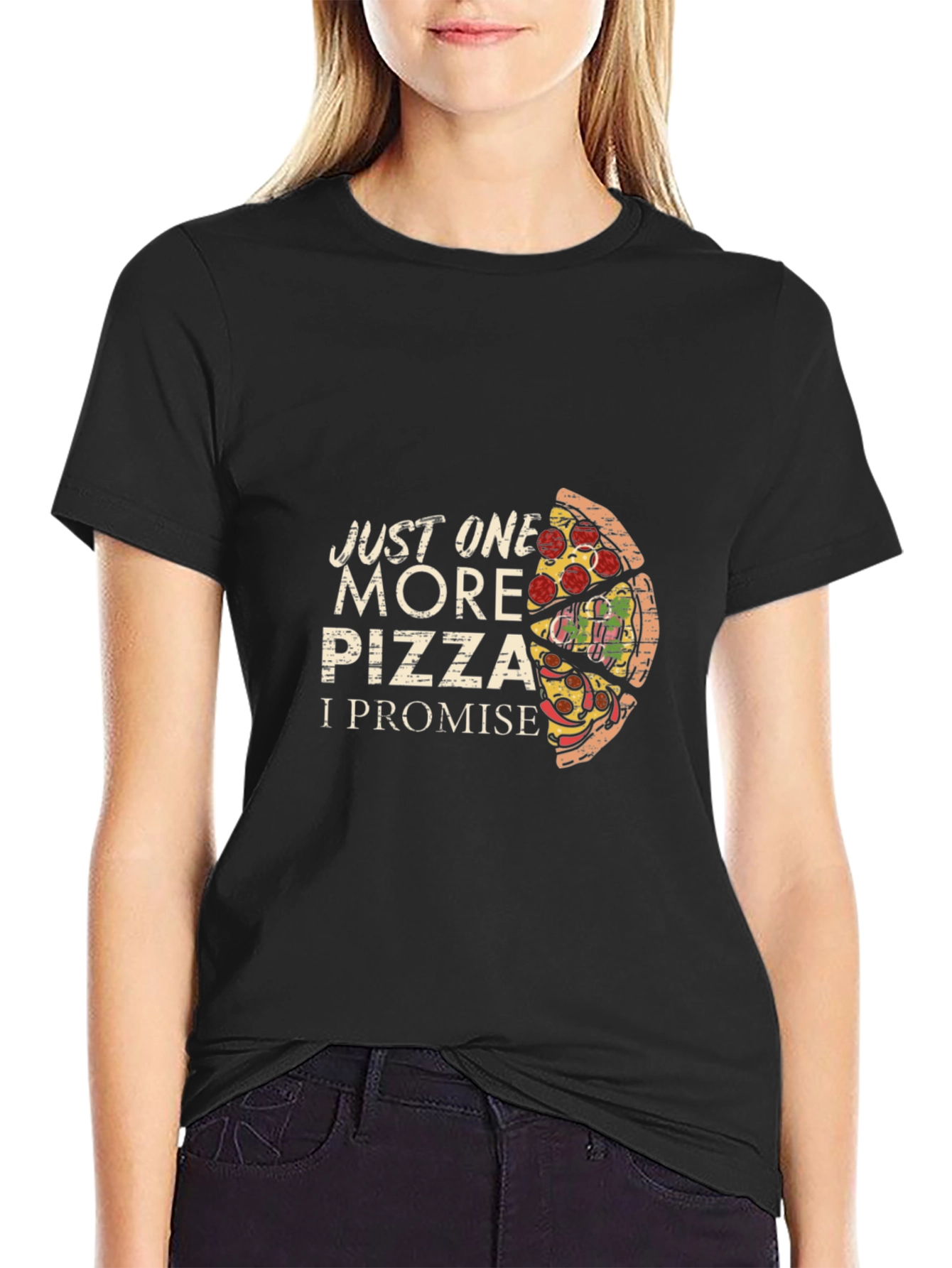 Just One More Pizza Graphic T-Shirt