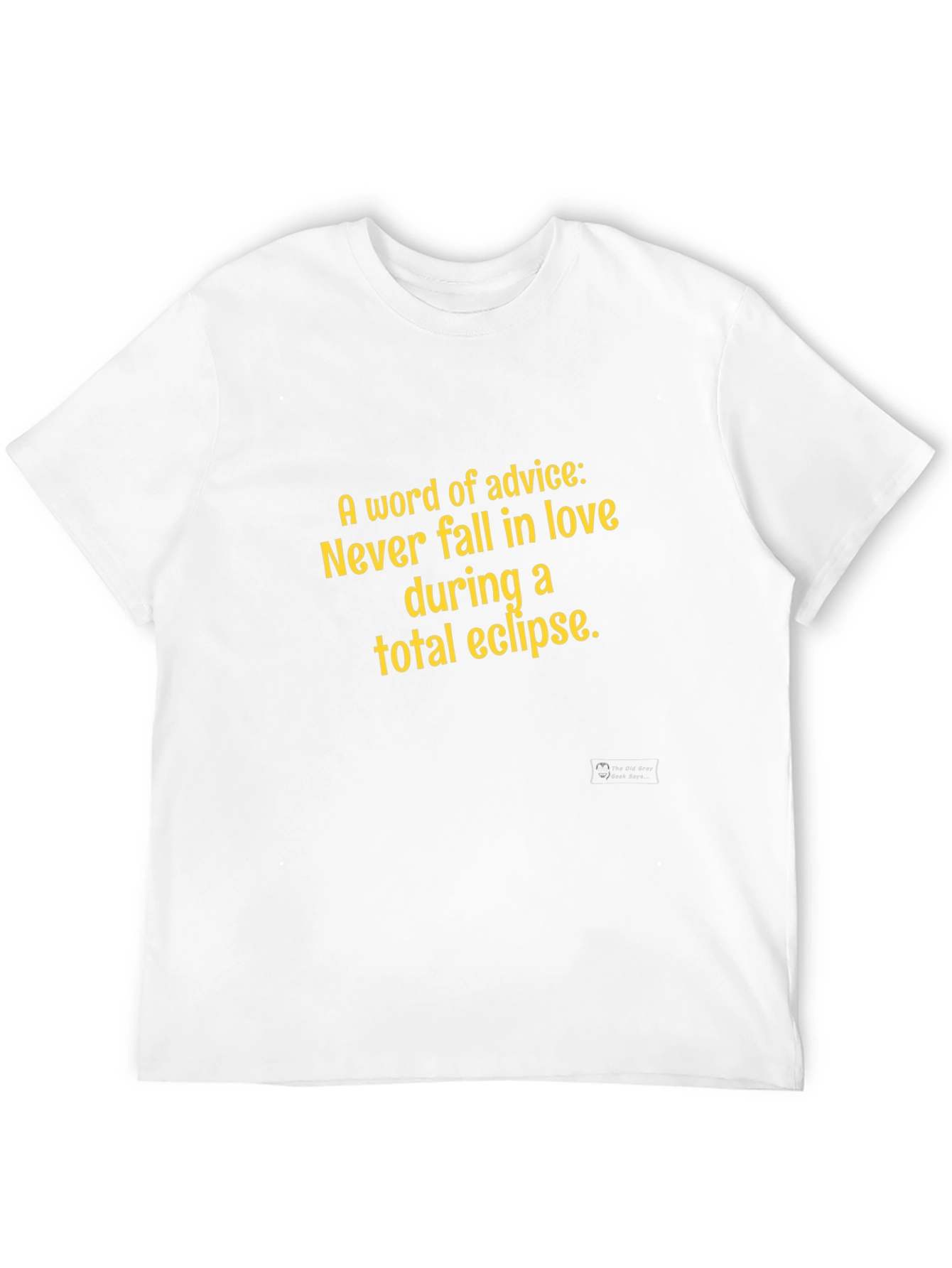 Eclipse Advice Graphic Tee - Never Fall in Love