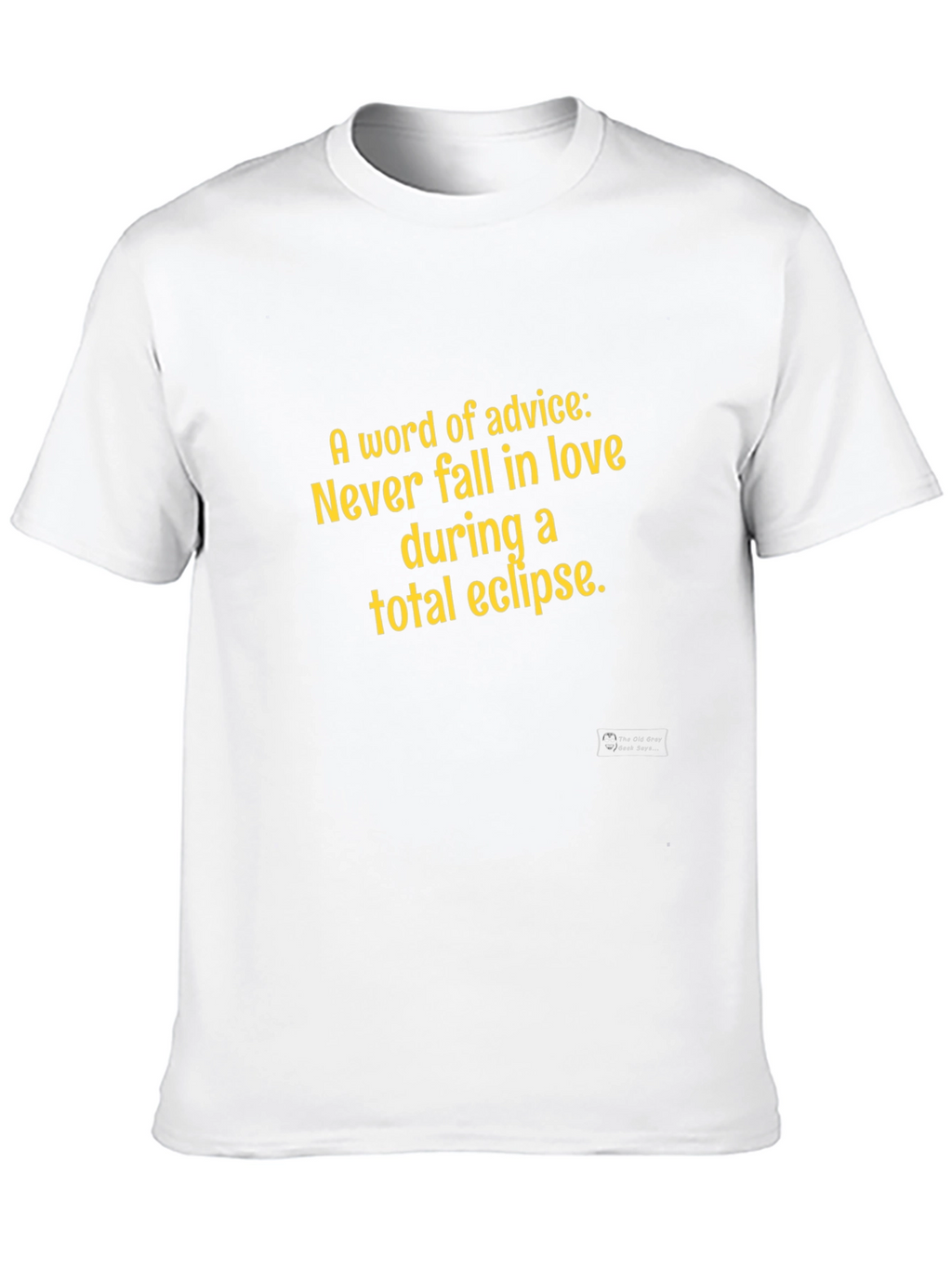 Eclipse Advice Graphic Tee - Never Fall in Love