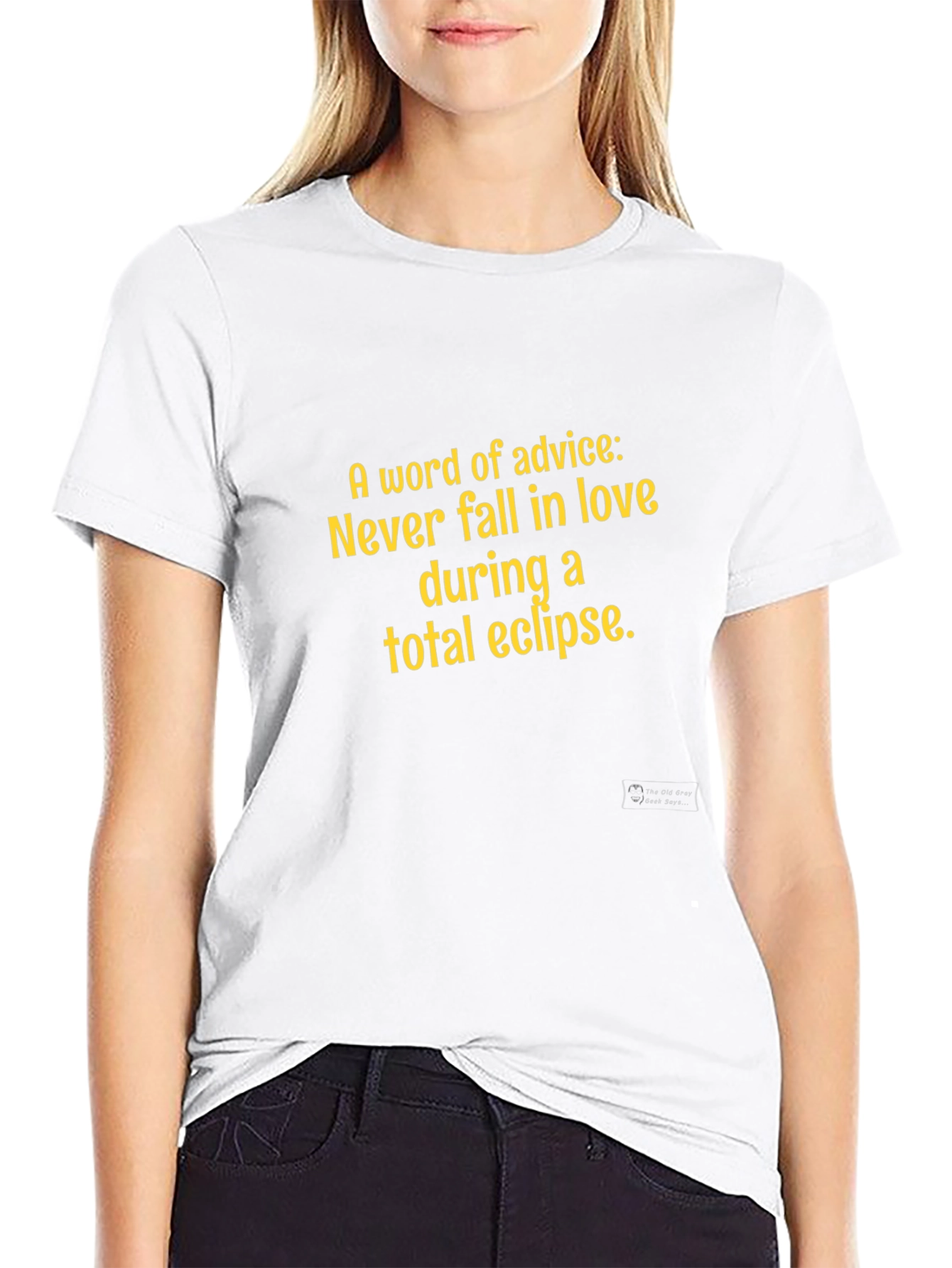 Eclipse Advice Graphic Tee - Never Fall in Love