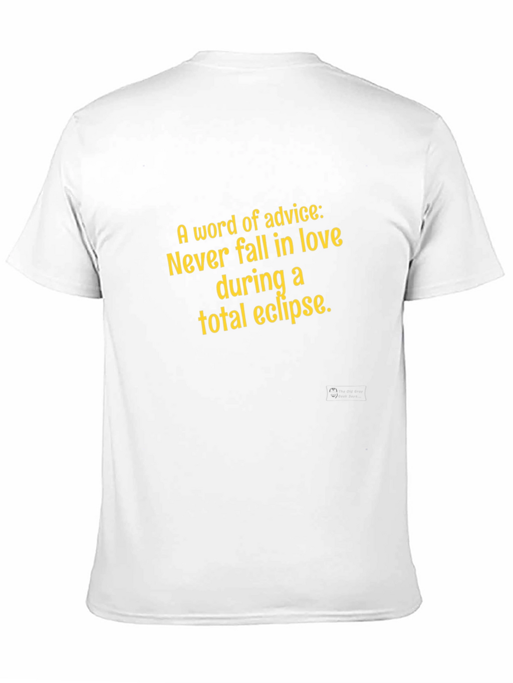 Eclipse Advice Graphic Tee - Never Fall in Love