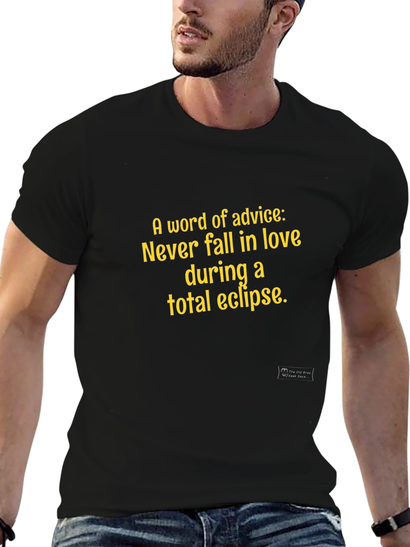 Eclipse Advice Graphic Tee - Never Fall in Love