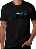 Black Wolf Graphic Tee - Mens