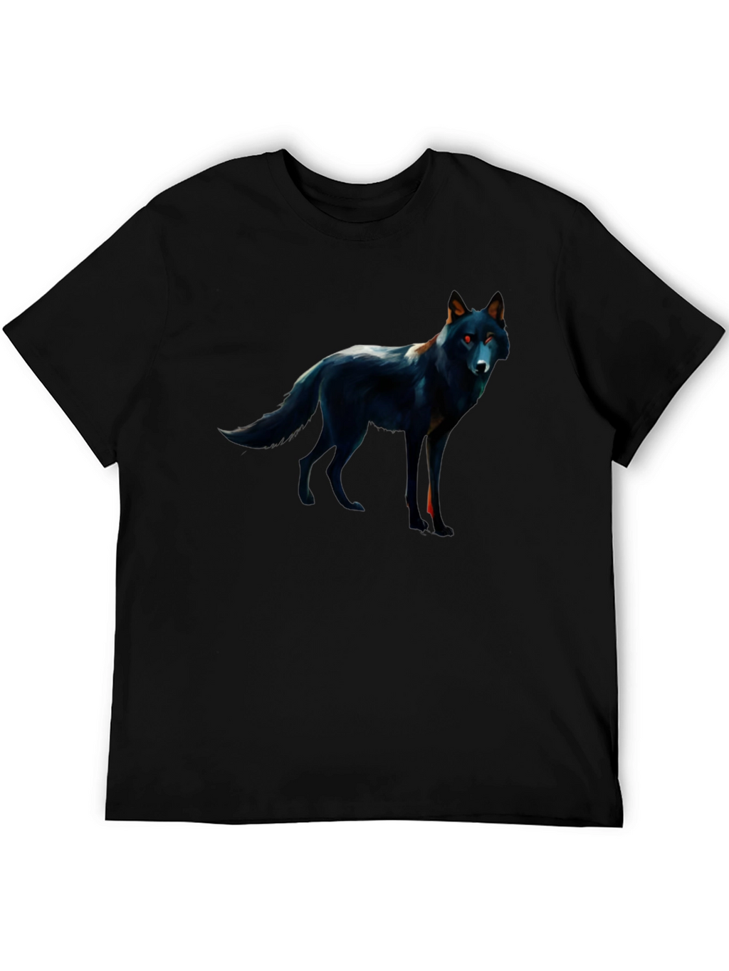 Black Wolf Graphic Tee - Mens
