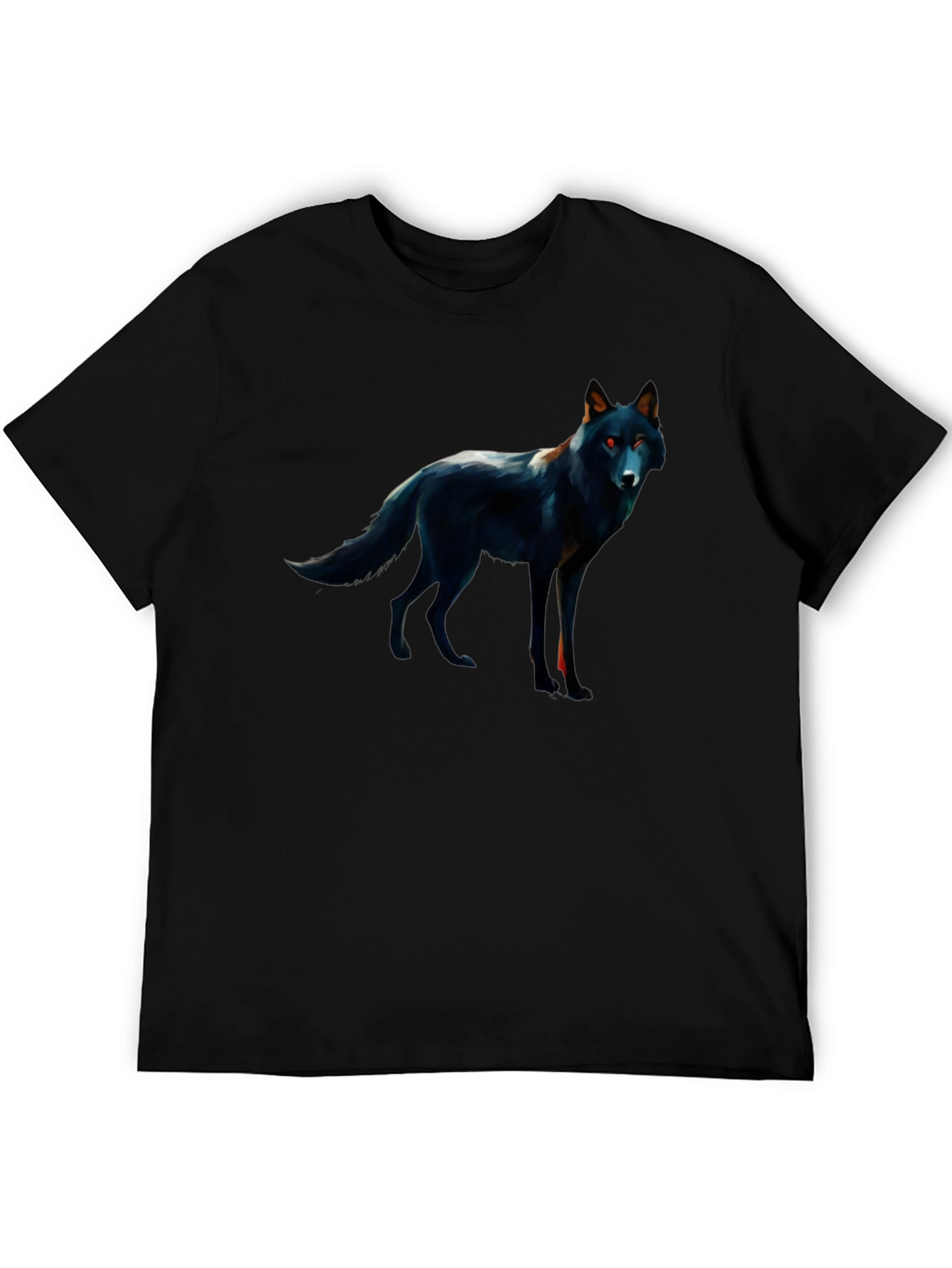 Black Wolf Graphic Tee - Mens