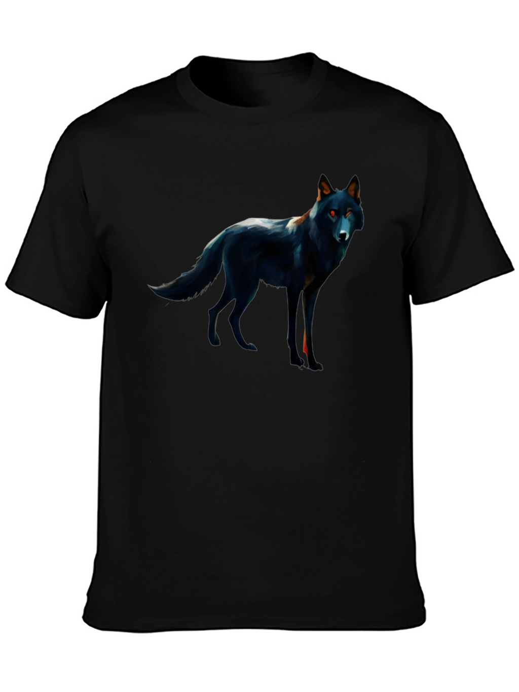 Black Wolf Graphic Tee - Mens