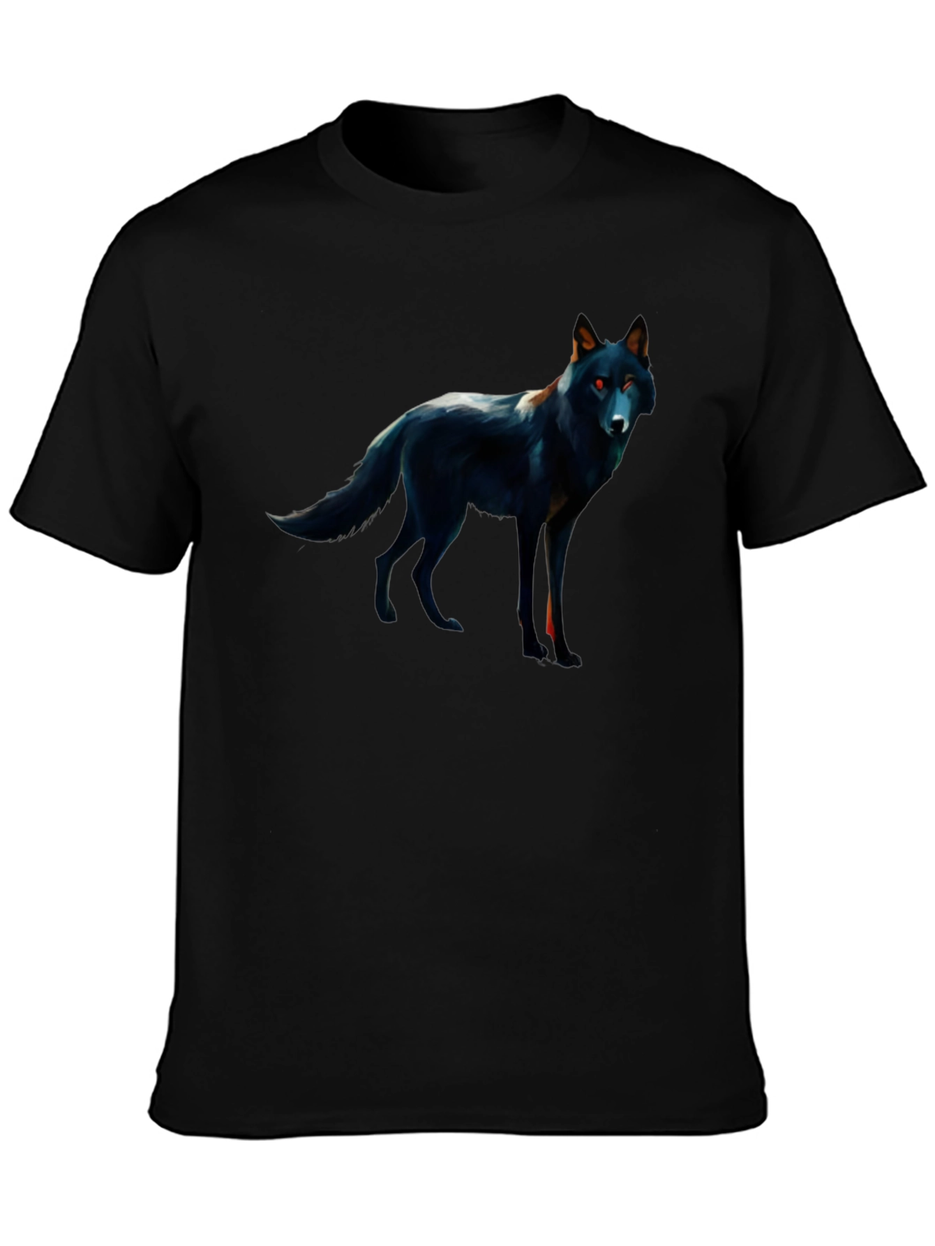 Black Wolf Graphic Tee - Mens