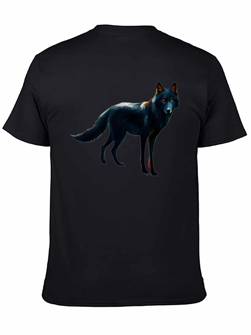 Black Wolf Graphic Tee - Mens
