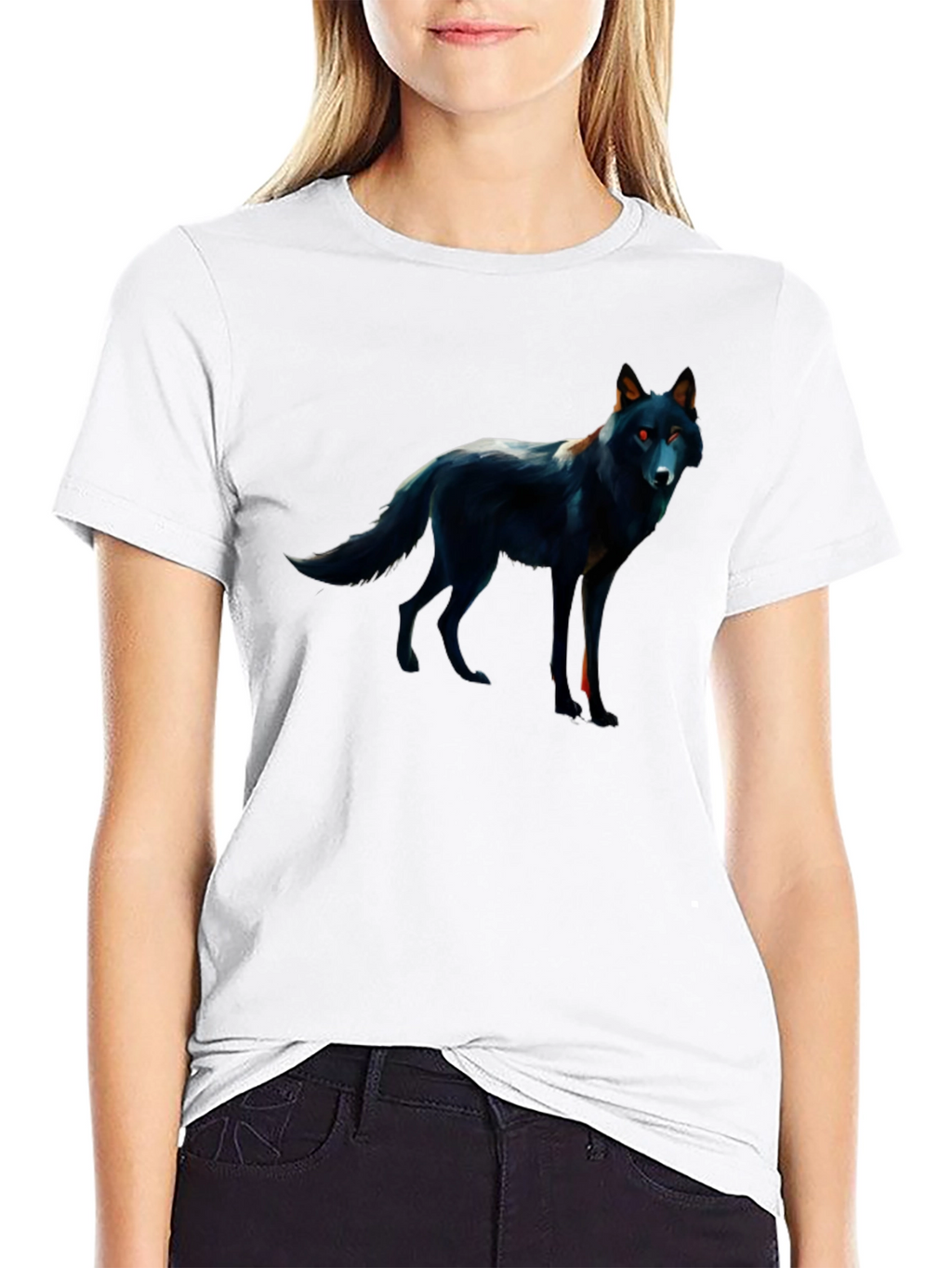 Black Wolf Graphic Tee - Mens
