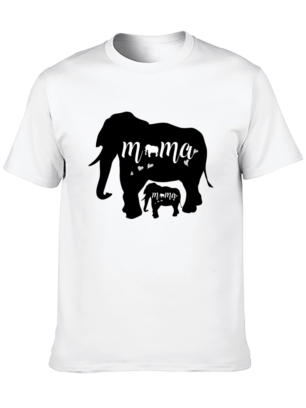 Mama Elephant Graphic Tee - Cute Family T-Shirt
