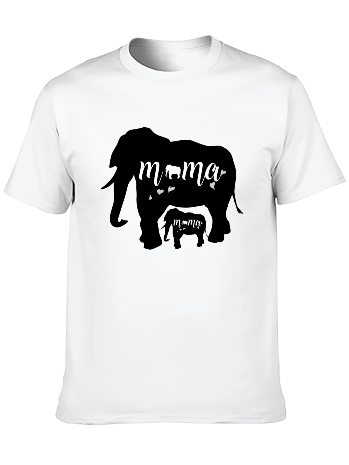 Mama Elephant Graphic Tee - Cute Family T-Shirt