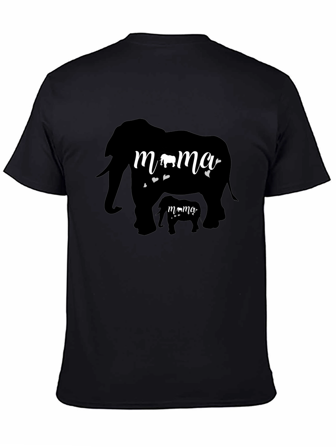 Mama Elephant Graphic Tee - Cute Family T-Shirt