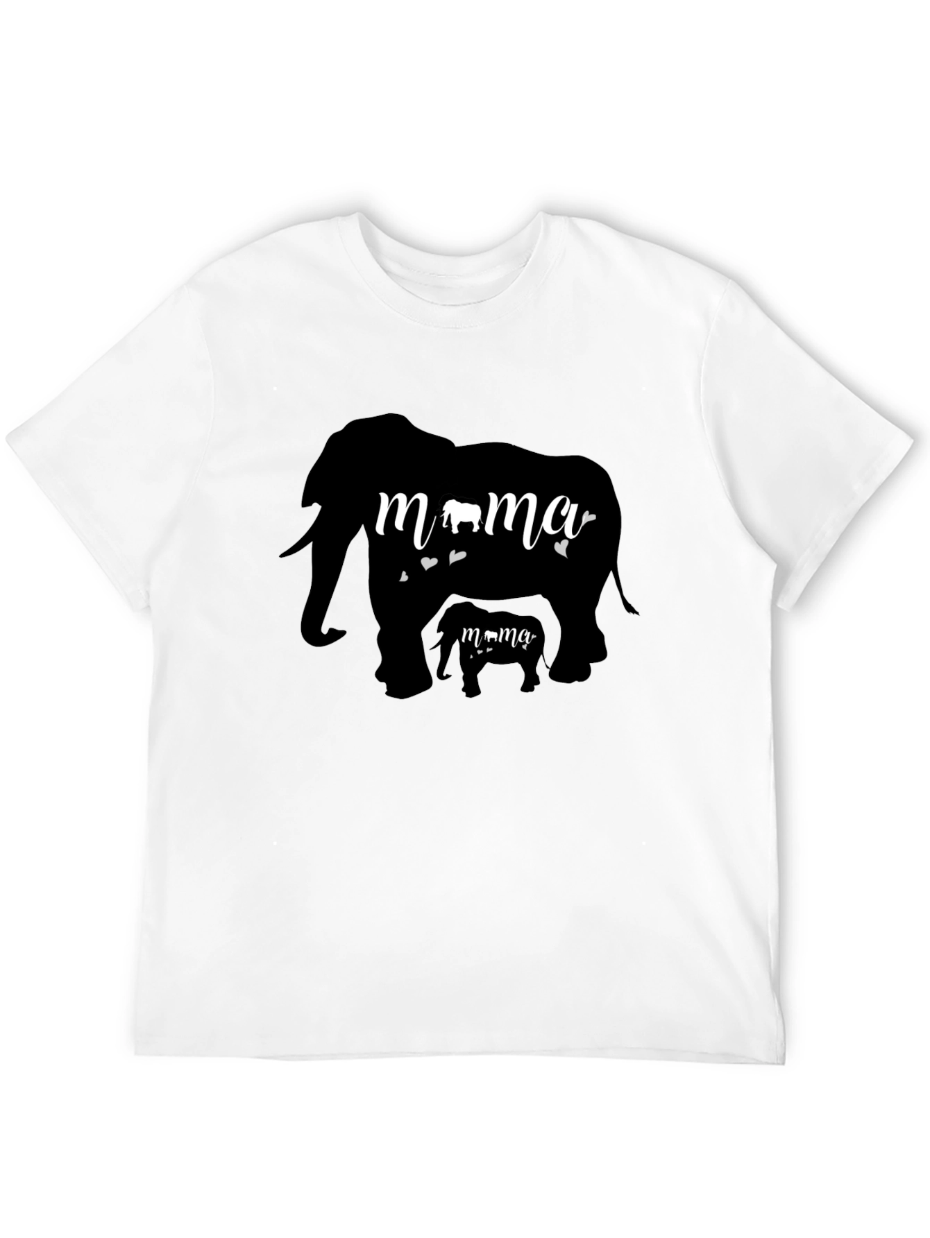 Mama Elephant Graphic Tee - Cute Family T-Shirt