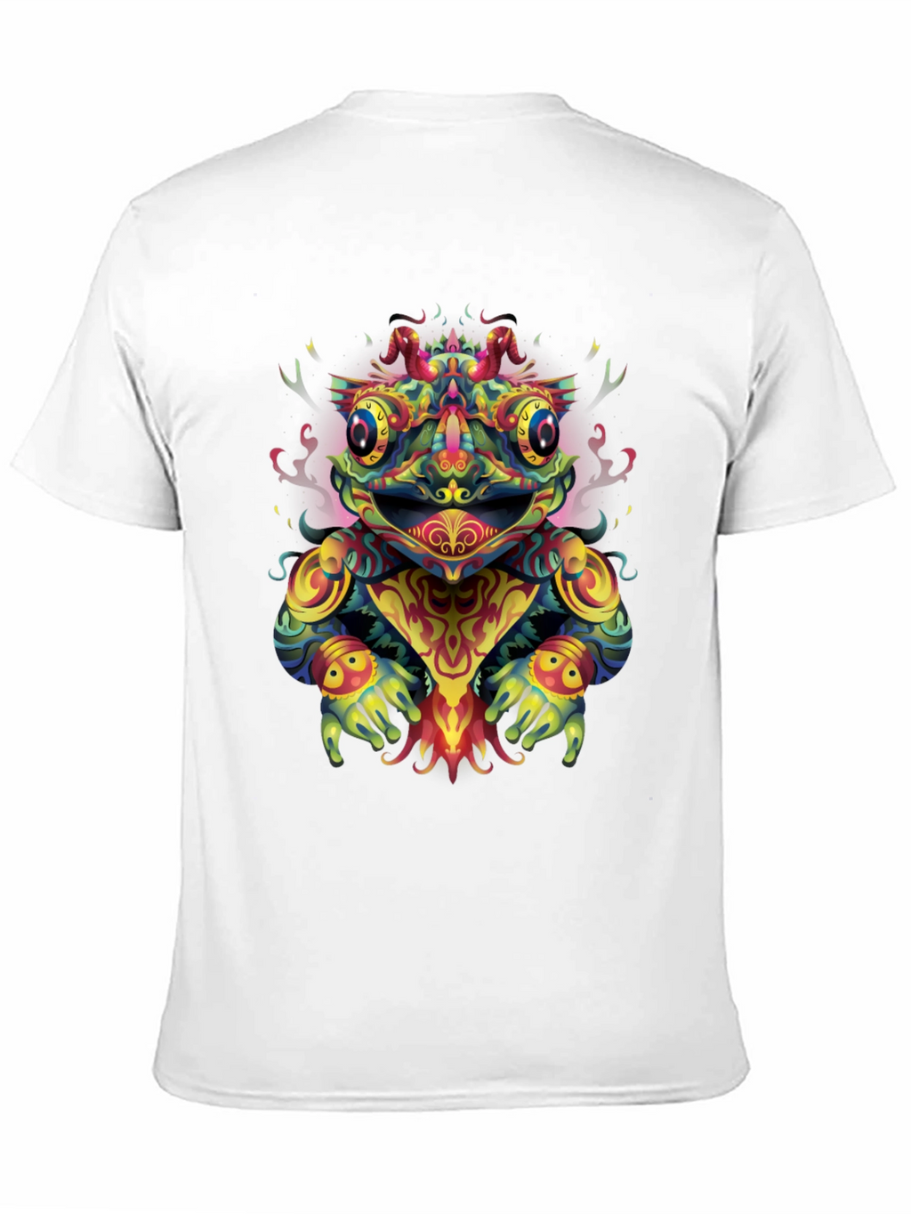 Psychedelic Frog Graphic Tee - Black T-Shirt