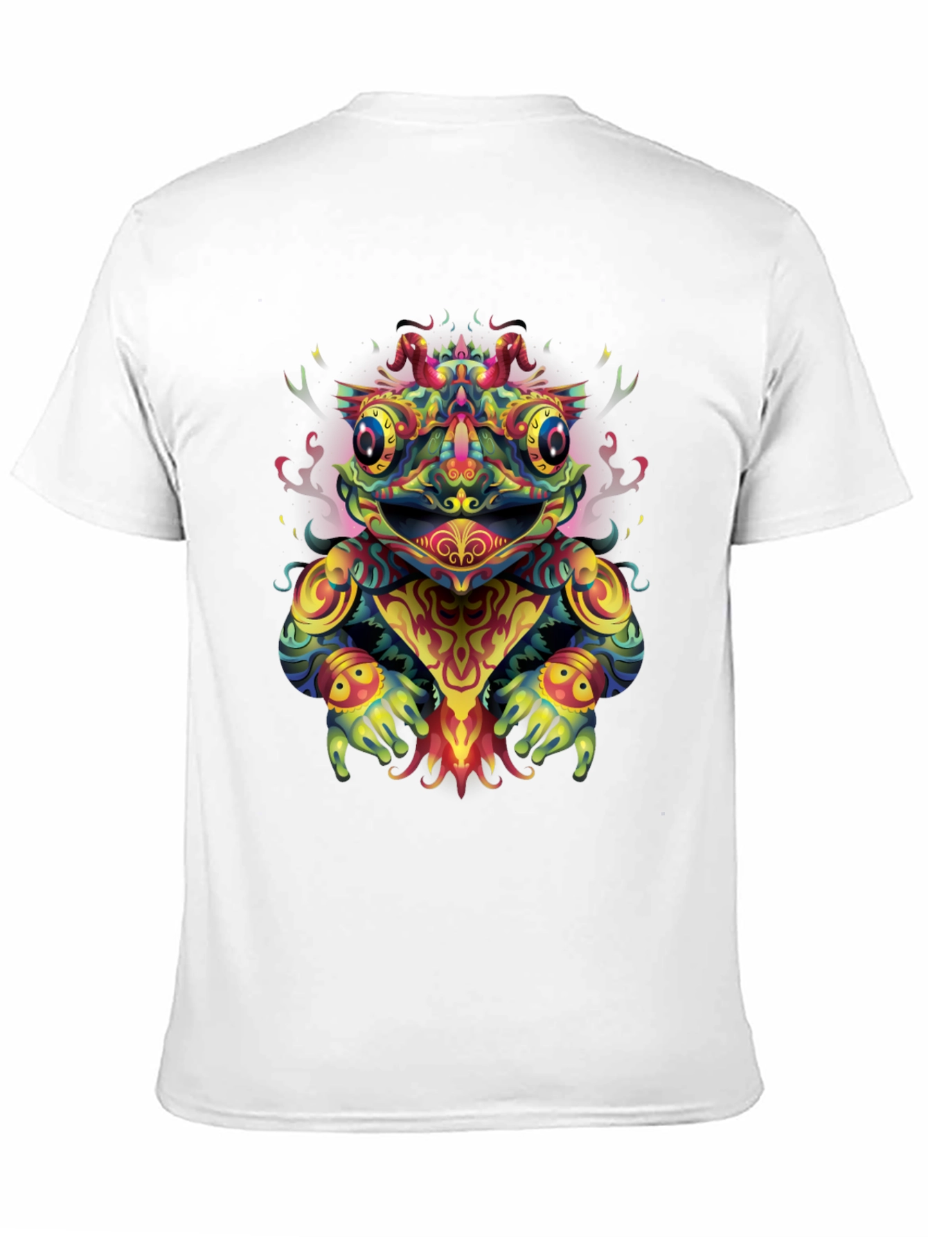 Psychedelic Frog Graphic Tee - Black T-Shirt