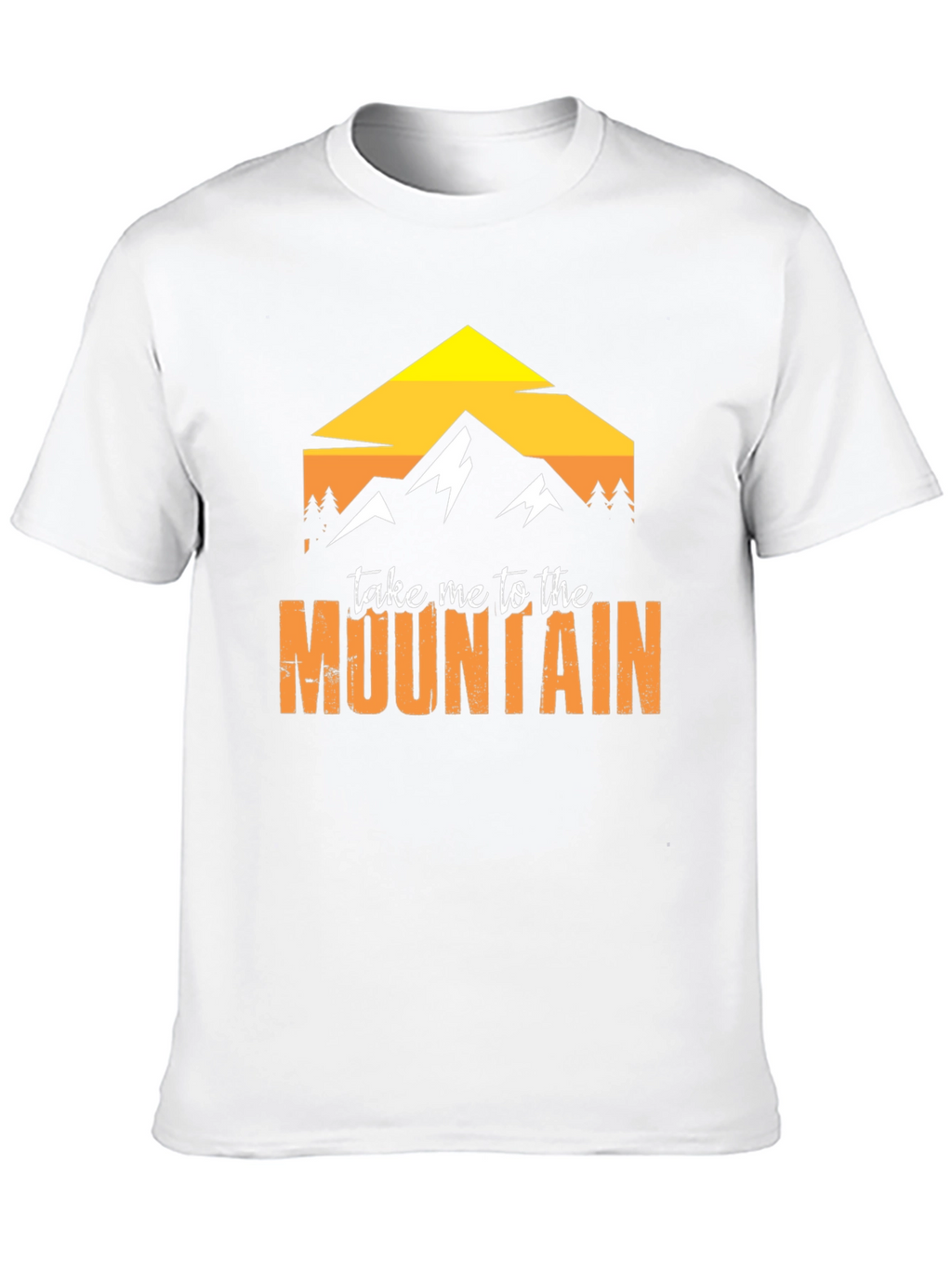Mountain Graphic Tee - Black Cotton Adventure Shirt