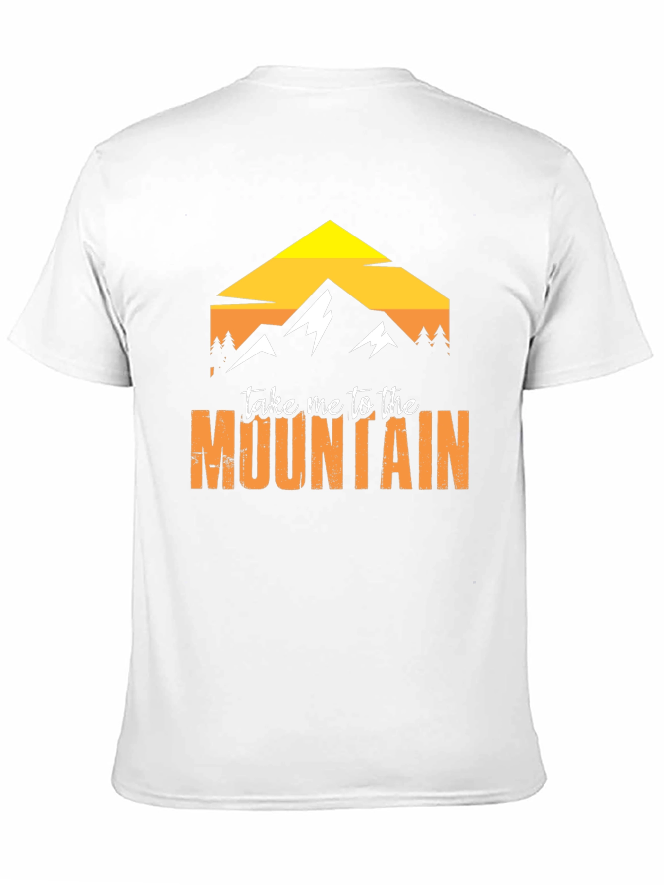 Mountain Graphic Tee - Black Cotton Adventure Shirt