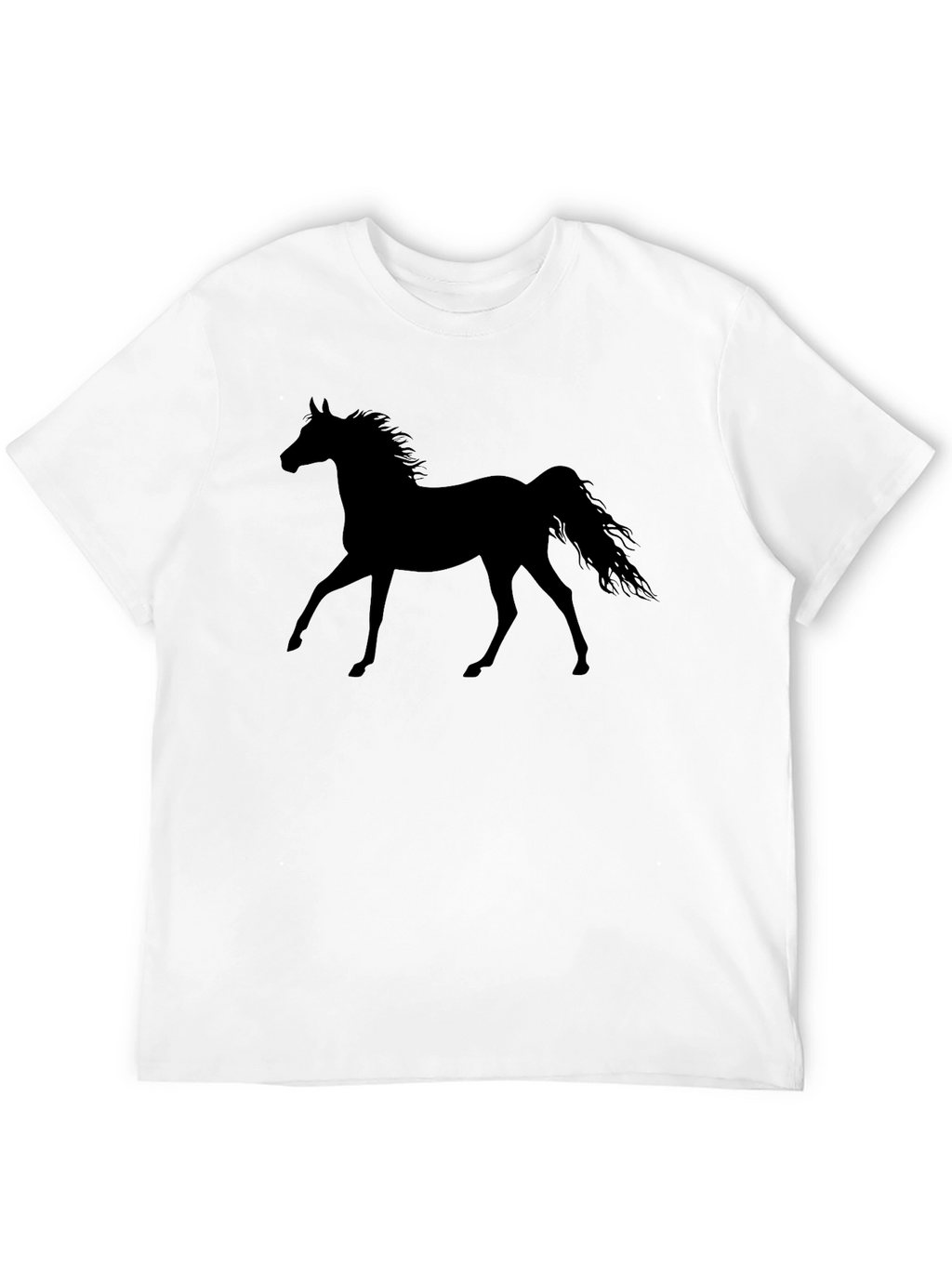 Horse Silhouette Black T-Shirt