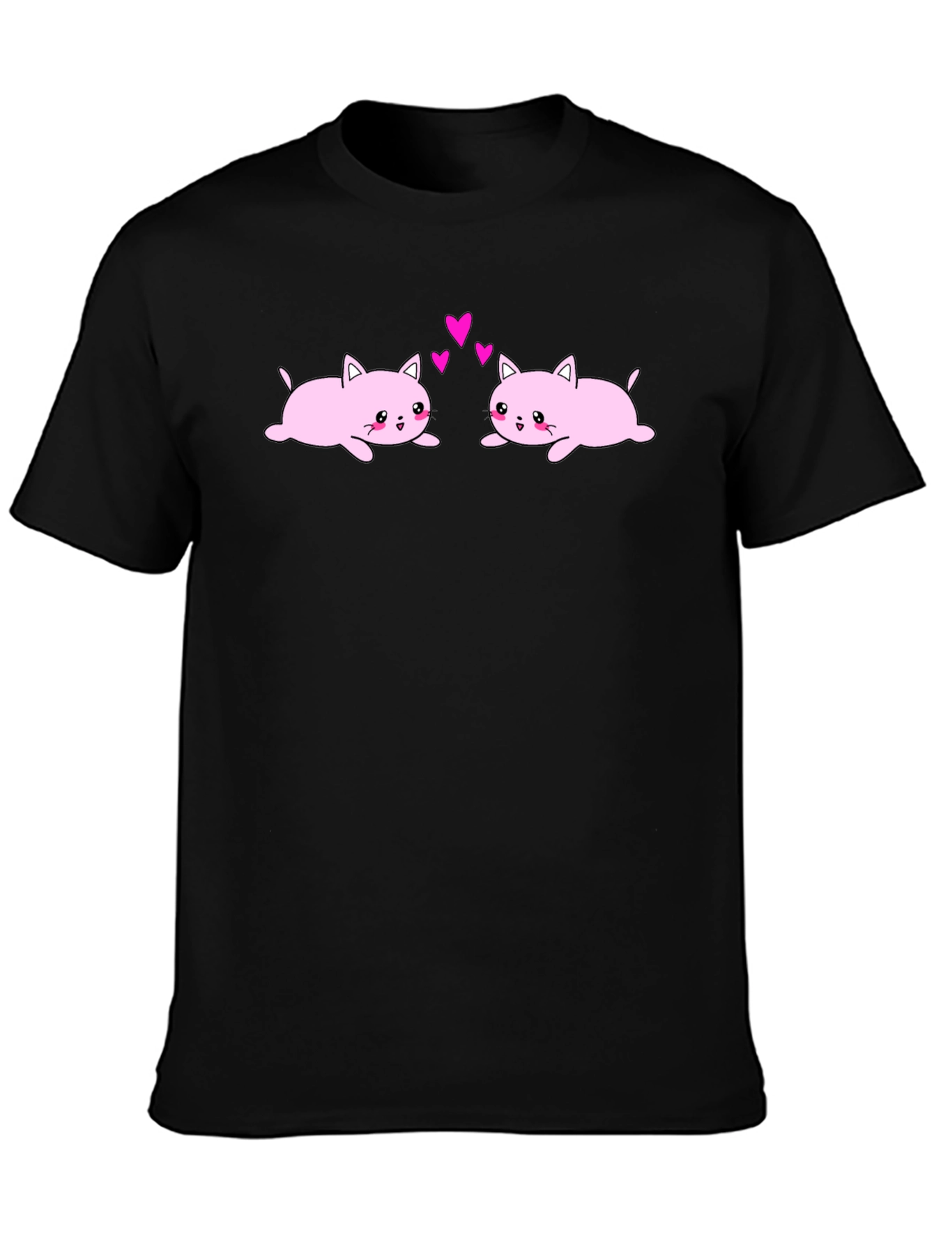 Cute Cats in Love Graphic T-Shirt