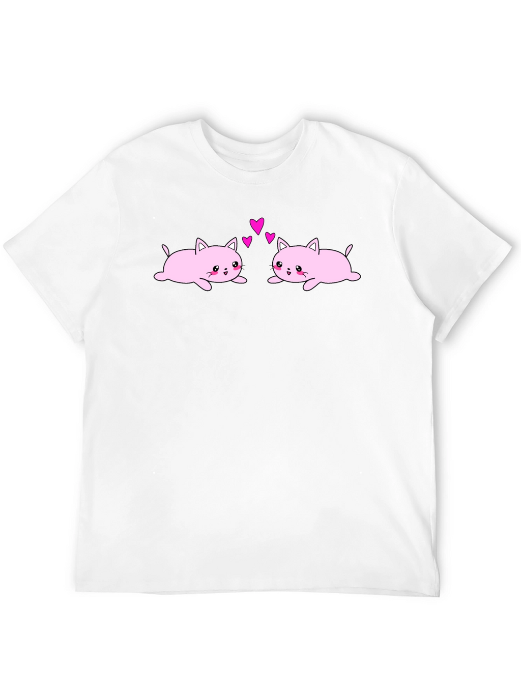 Cute Cats in Love Graphic T-Shirt