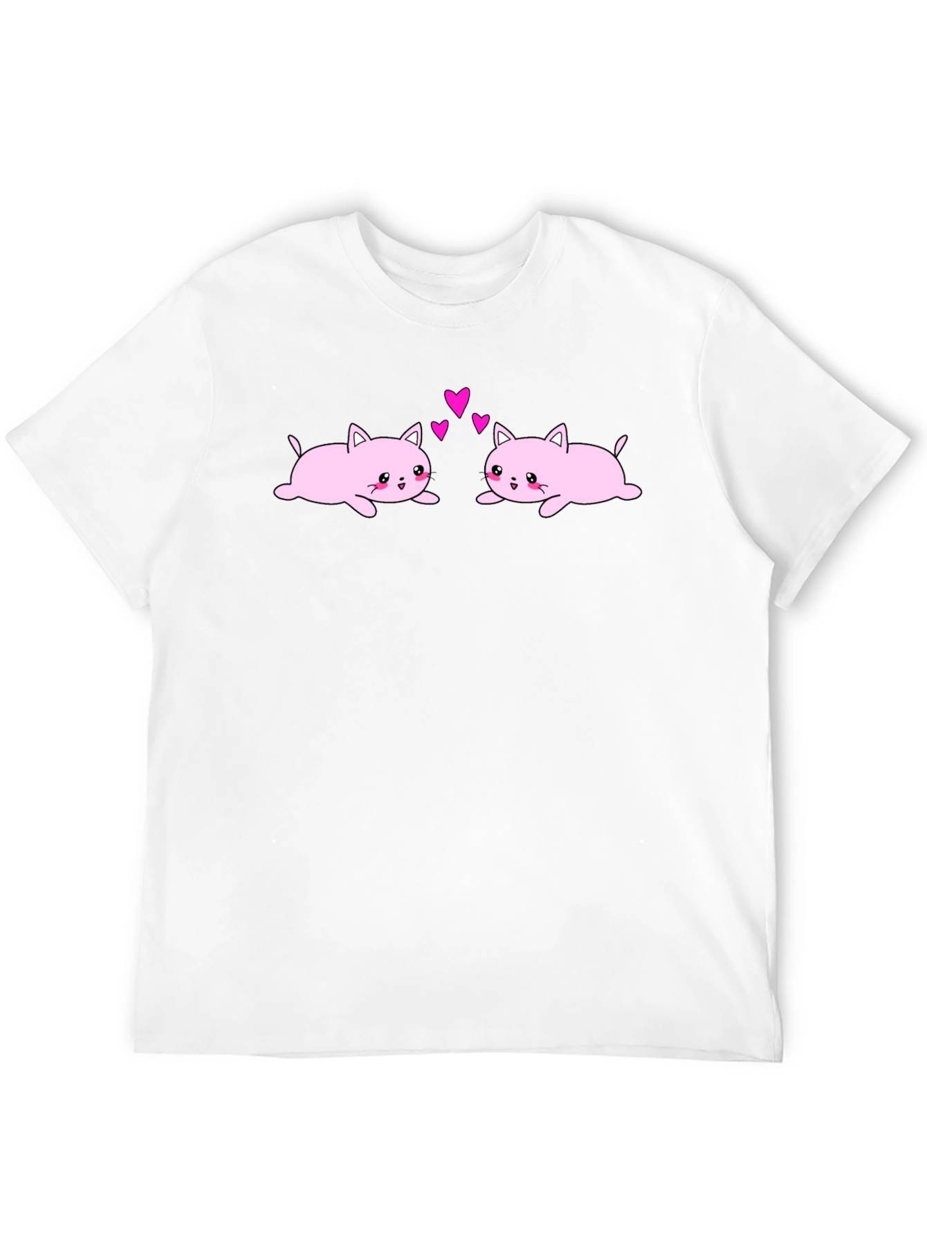 Cute Cats in Love Graphic T-Shirt