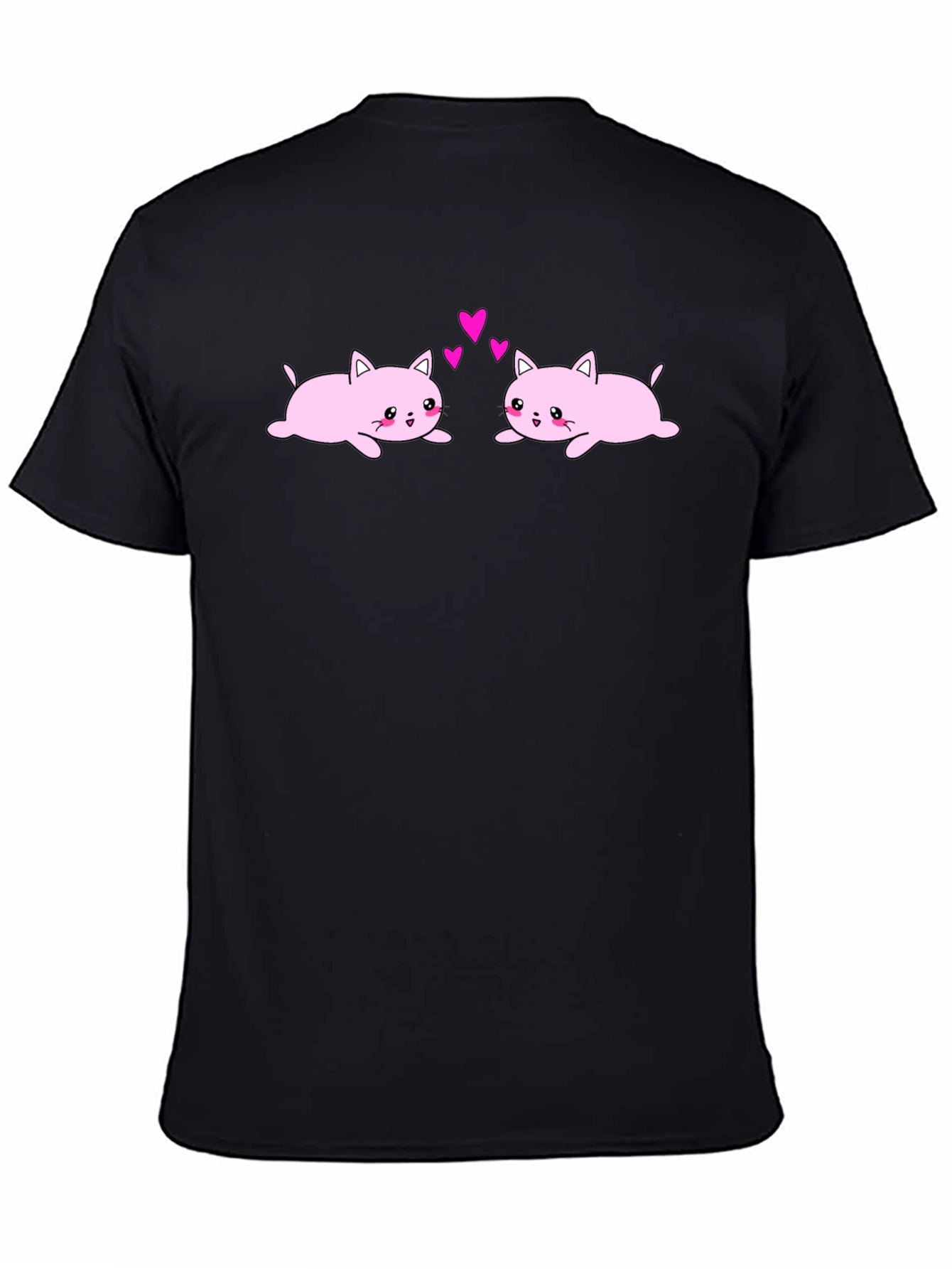 Cute Cats in Love Graphic T-Shirt