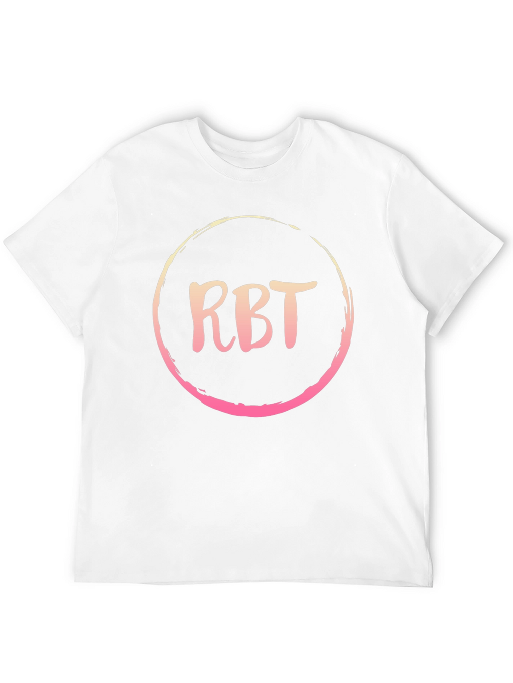RBT Initial Black Cotton Blend Graphic Tee