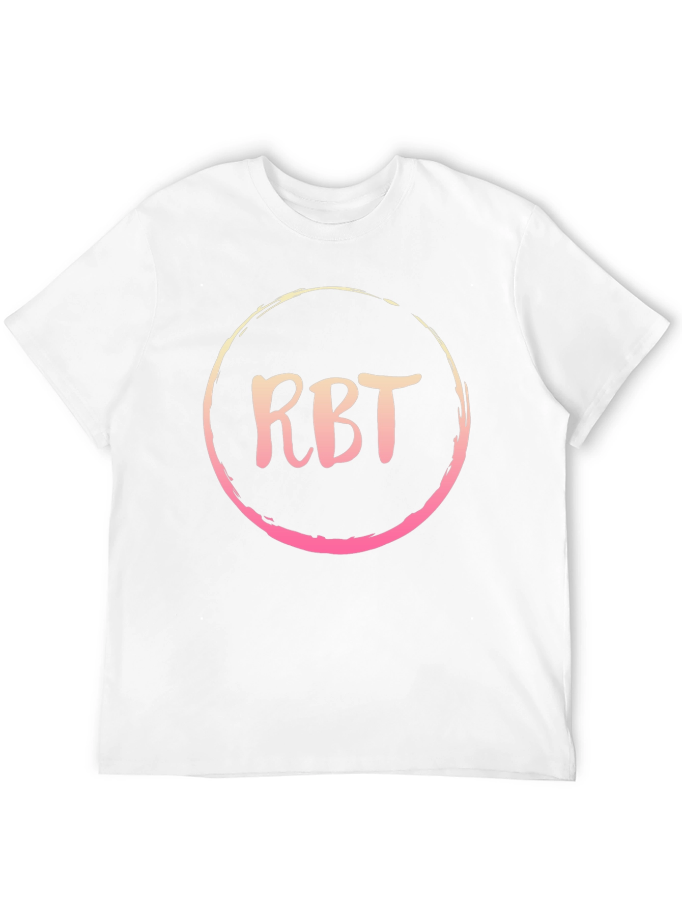 RBT Initial Black Cotton Blend Graphic Tee