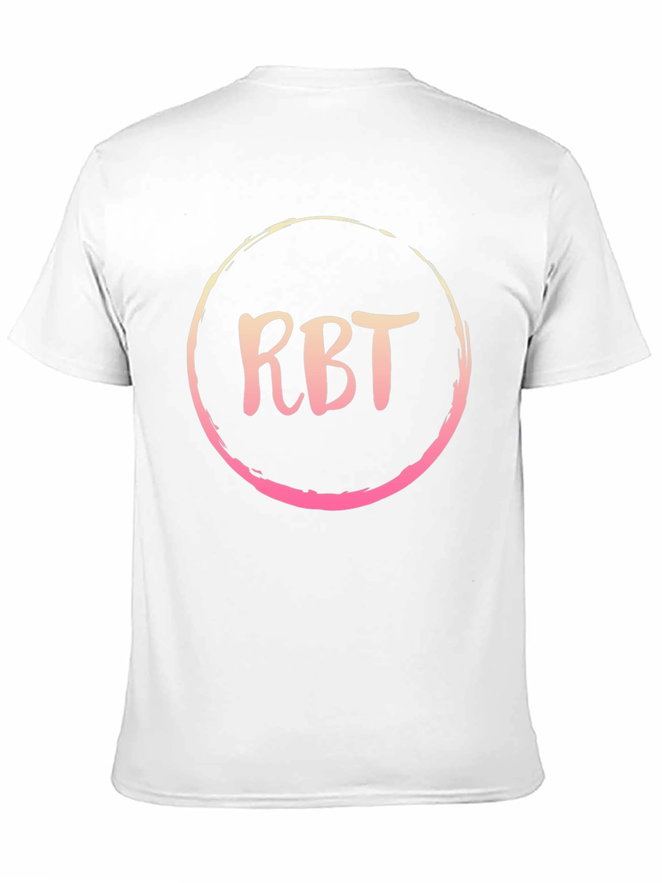 RBT Initial Black Cotton Blend Graphic Tee