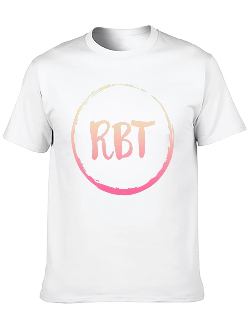 RBT Initial Black Cotton Blend Graphic Tee