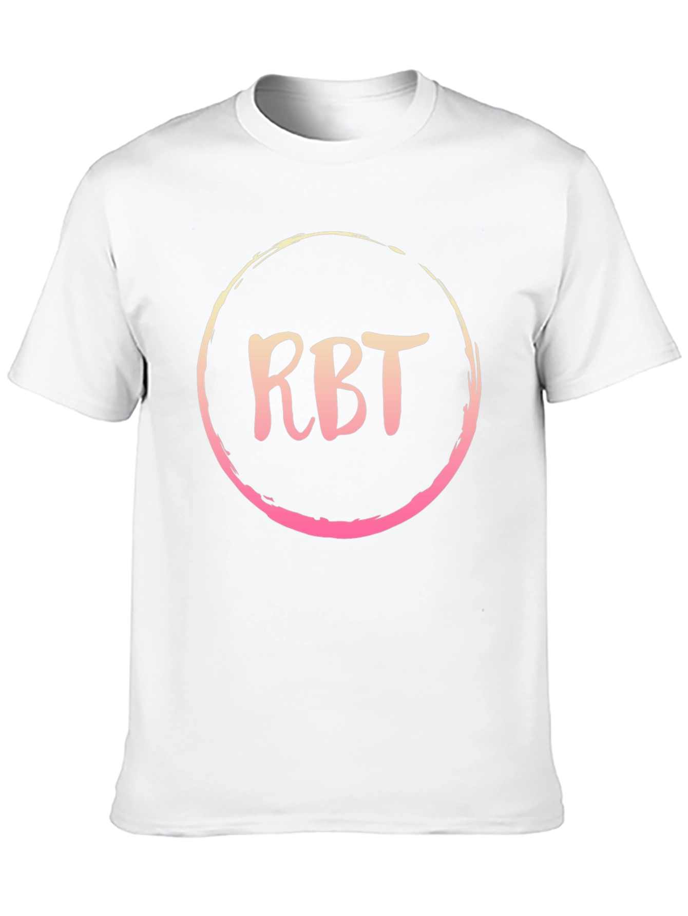 RBT Initial Black Cotton Blend Graphic Tee