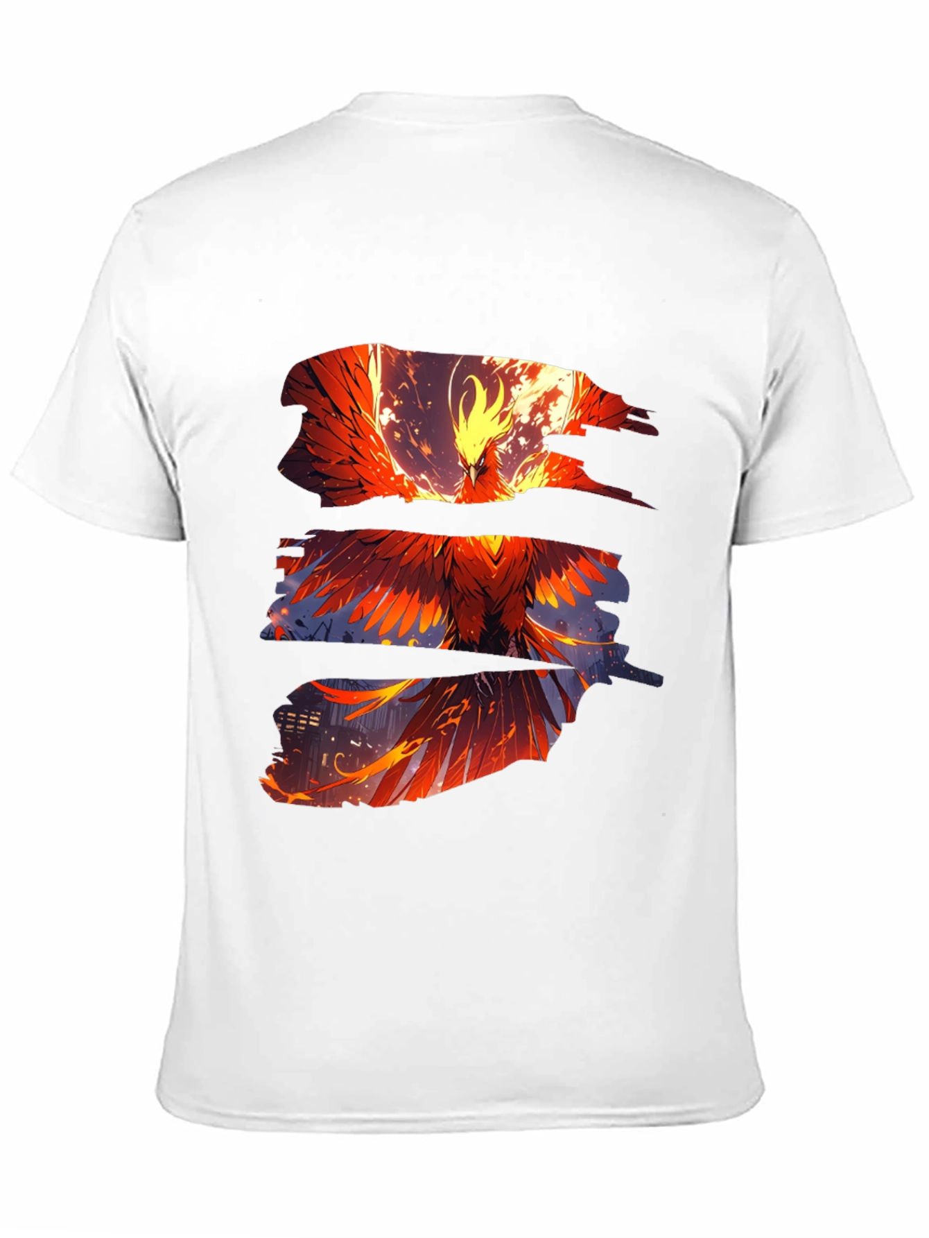 Phoenix Graphic Print Black T-Shirt