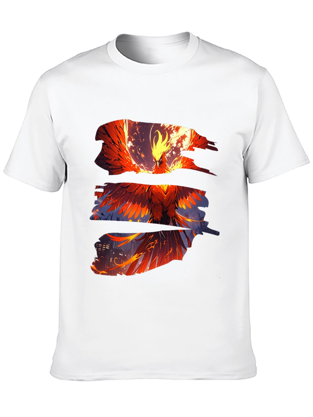 Phoenix Graphic Print Black T-Shirt