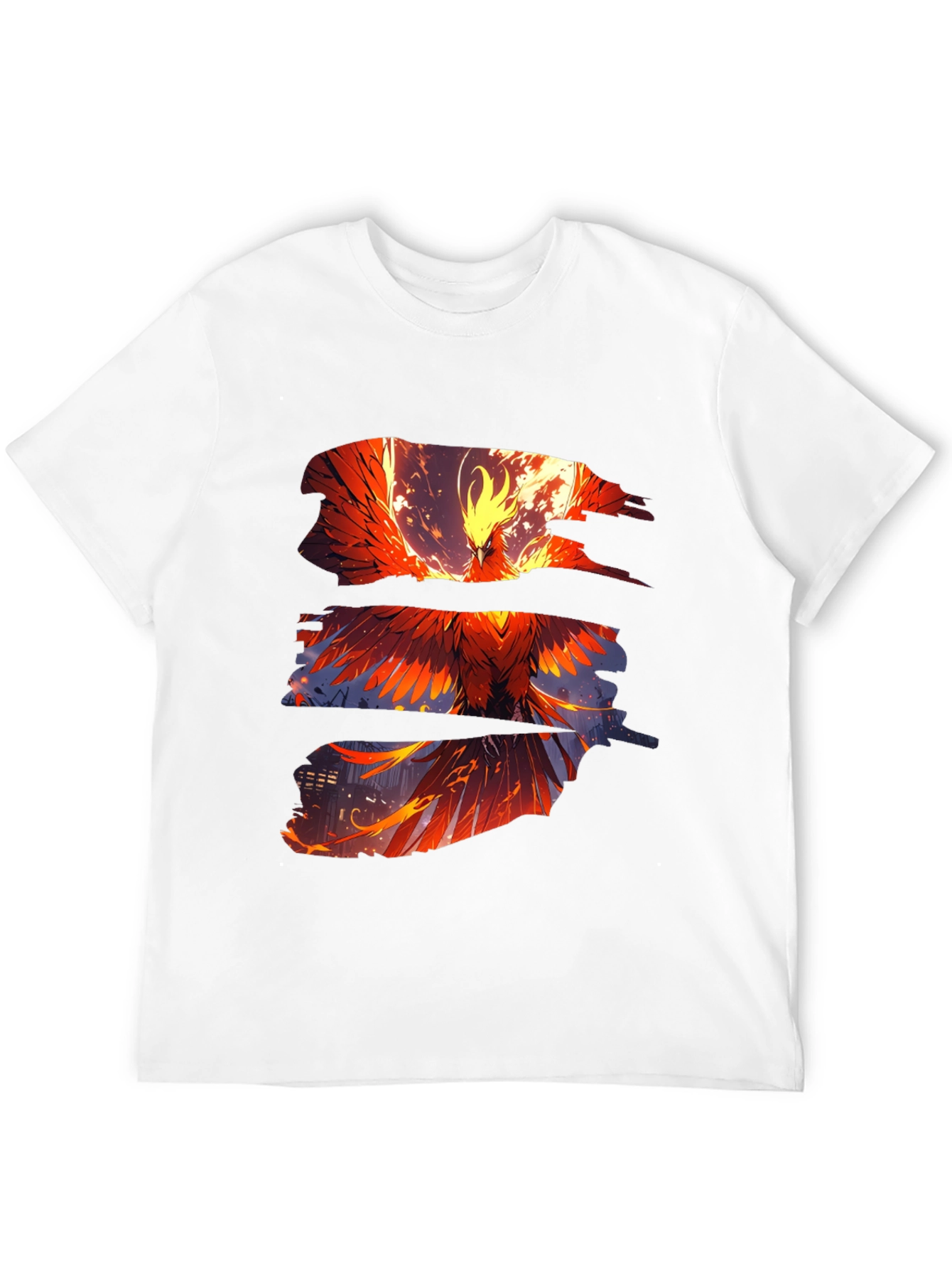 Phoenix Graphic Print Black T-Shirt