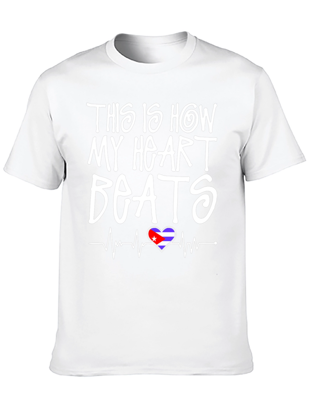Cuba Heartbeat T-Shirt - Black Graphic Tee
