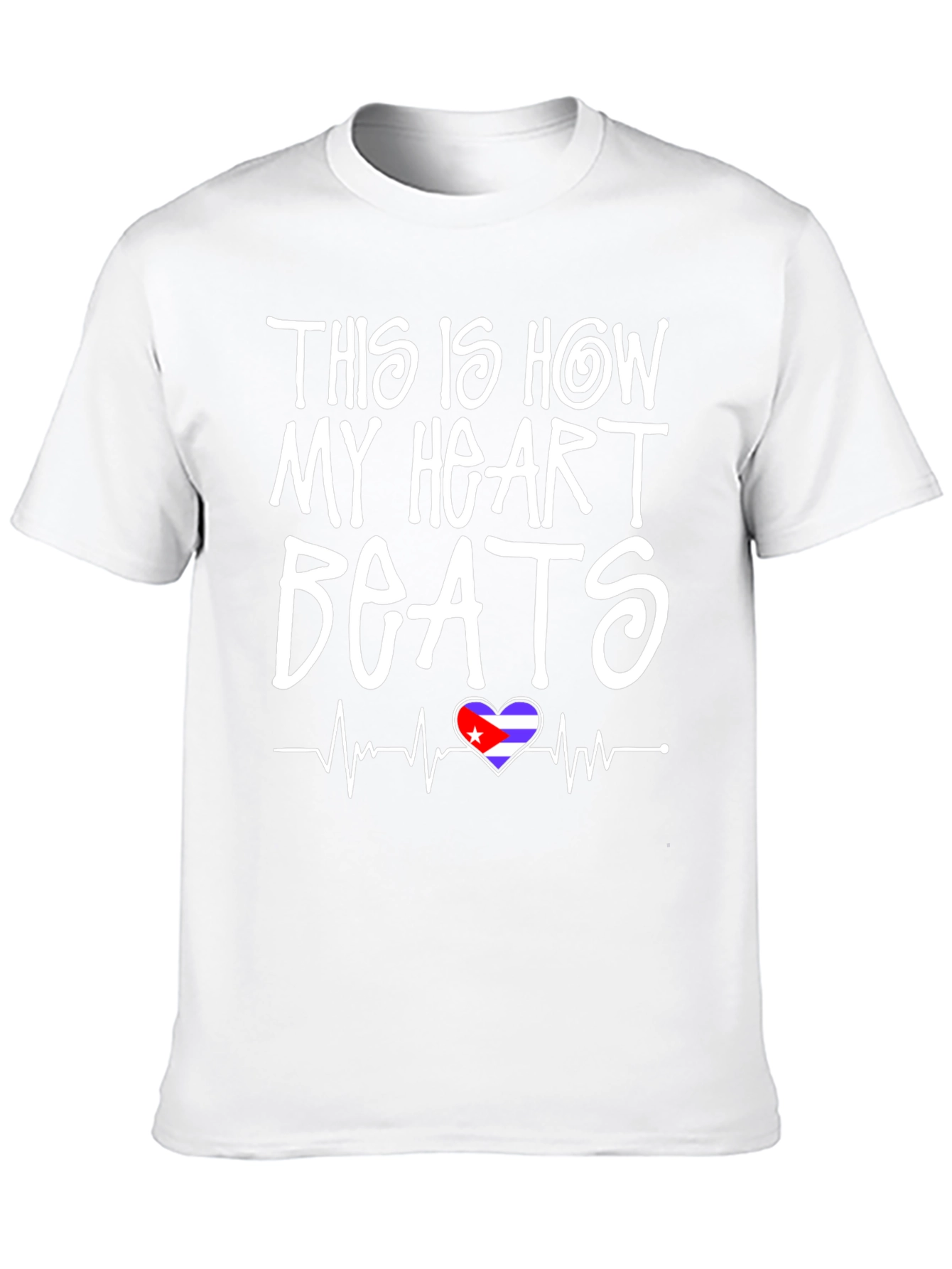 Cuba Heartbeat T-Shirt - Black Graphic Tee