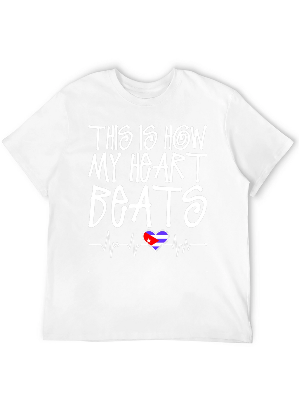 Cuba Heartbeat T-Shirt - Black Graphic Tee