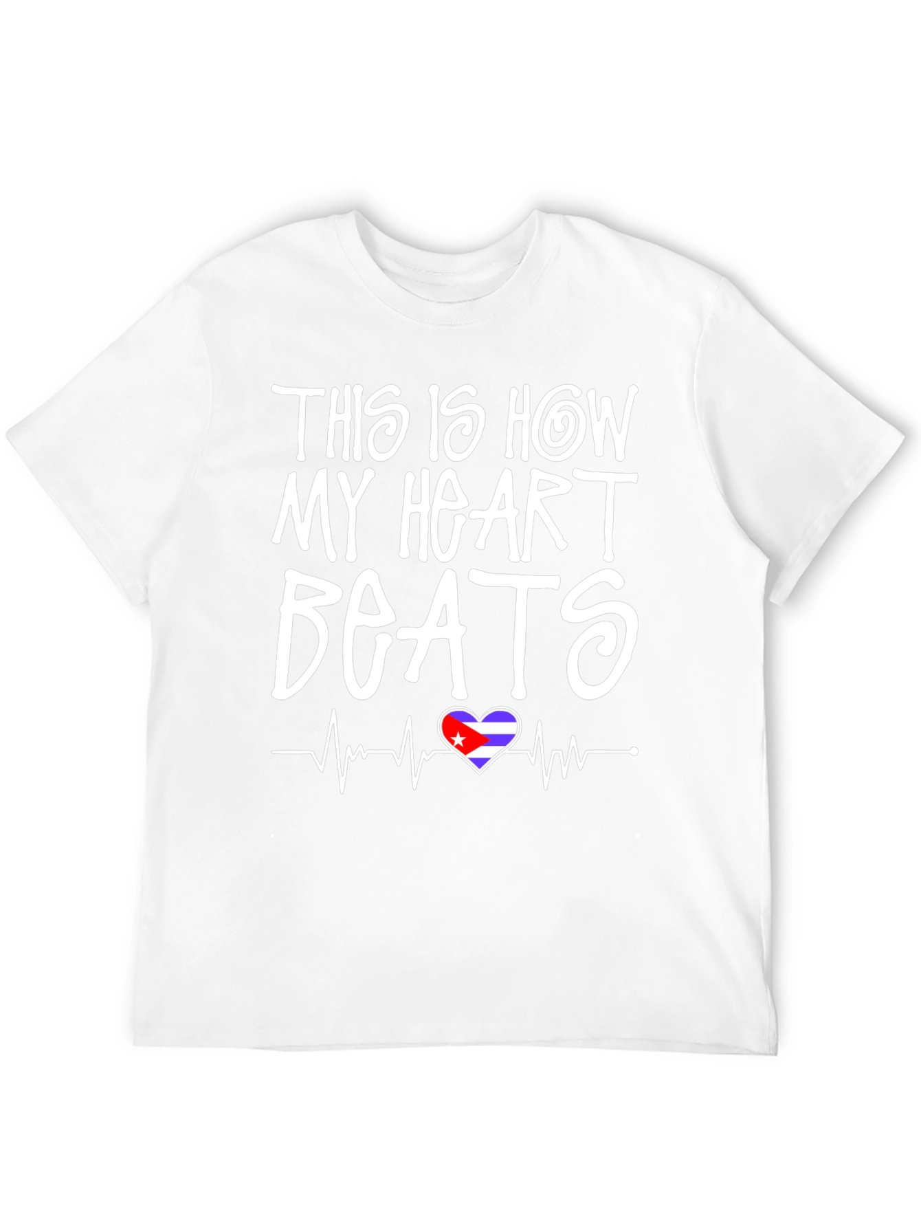 Cuba Heartbeat T-Shirt - Black Graphic Tee