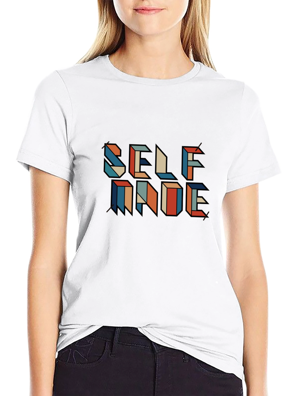 Self Made Graphic Tee - Black Casual Shirt