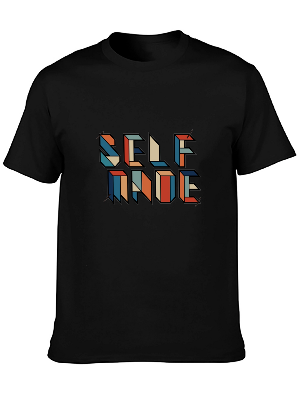 Self Made Graphic Tee - Black Casual Shirt