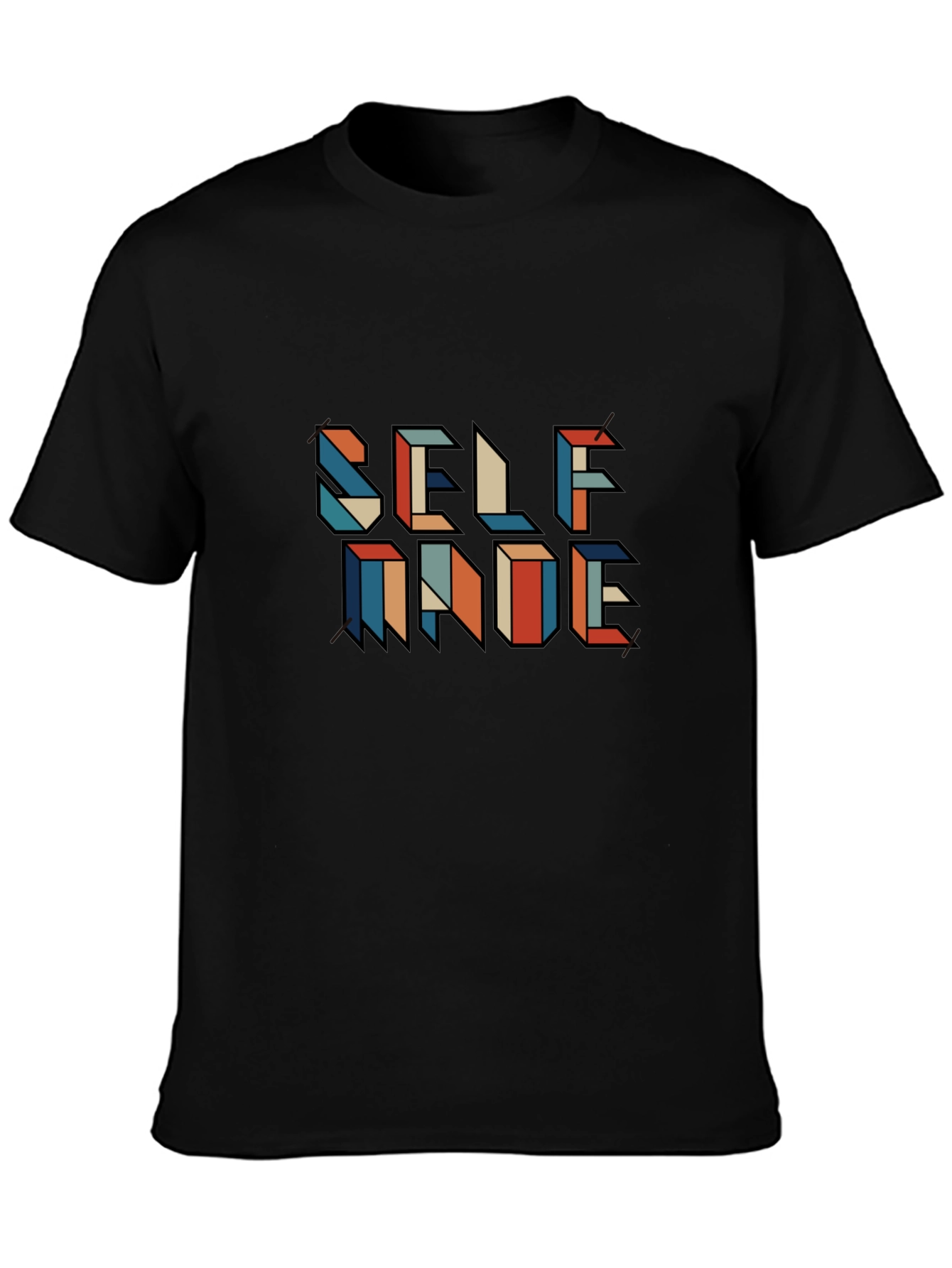 Self Made Graphic Tee - Black Casual Shirt