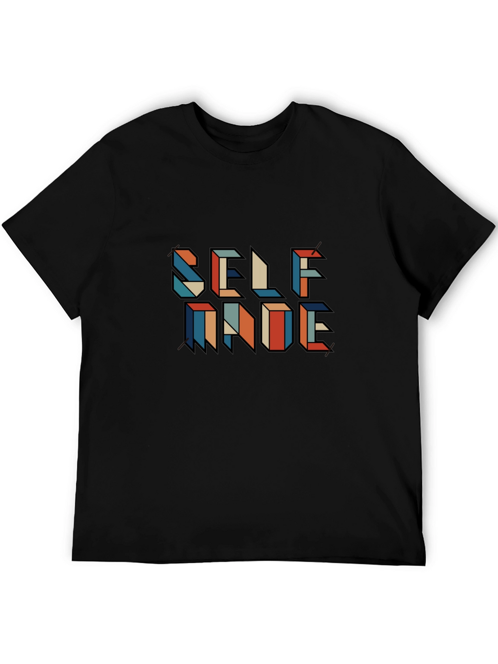 Self Made Graphic Tee - Black Casual Shirt