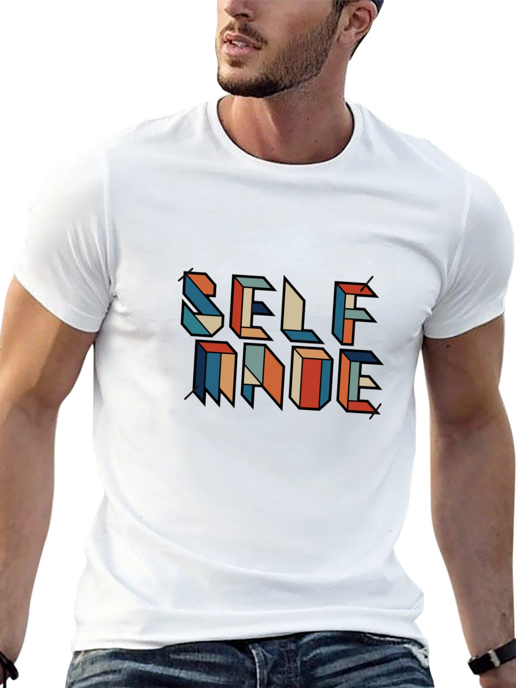 Self Made Graphic Tee - Black Casual Shirt
