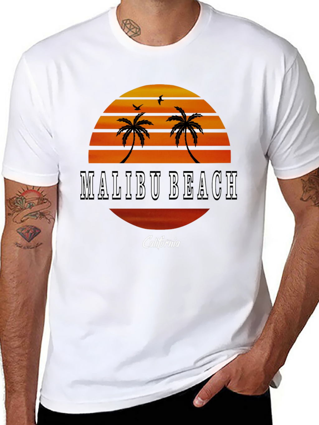 Malibu Beach California Graphic Tee