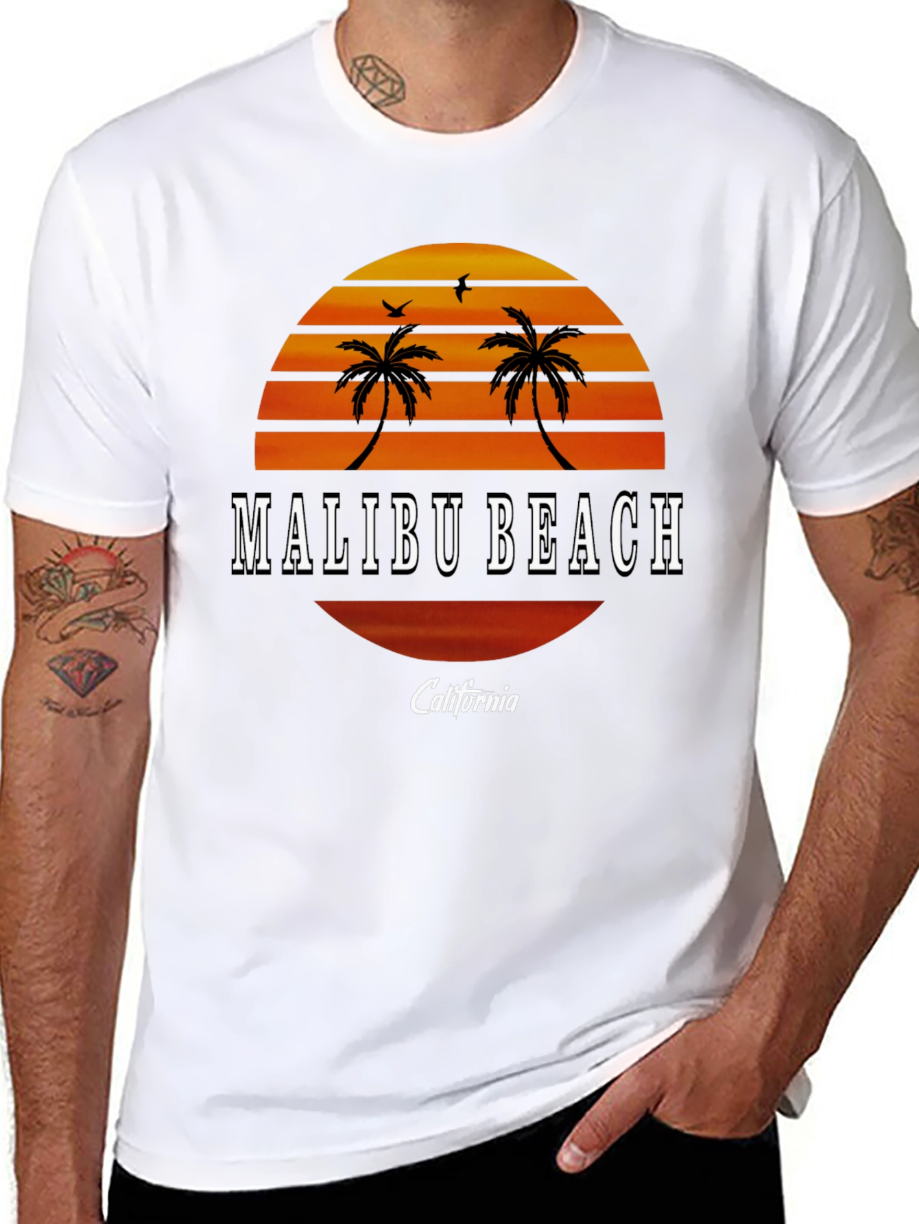 Malibu Beach California Graphic Tee