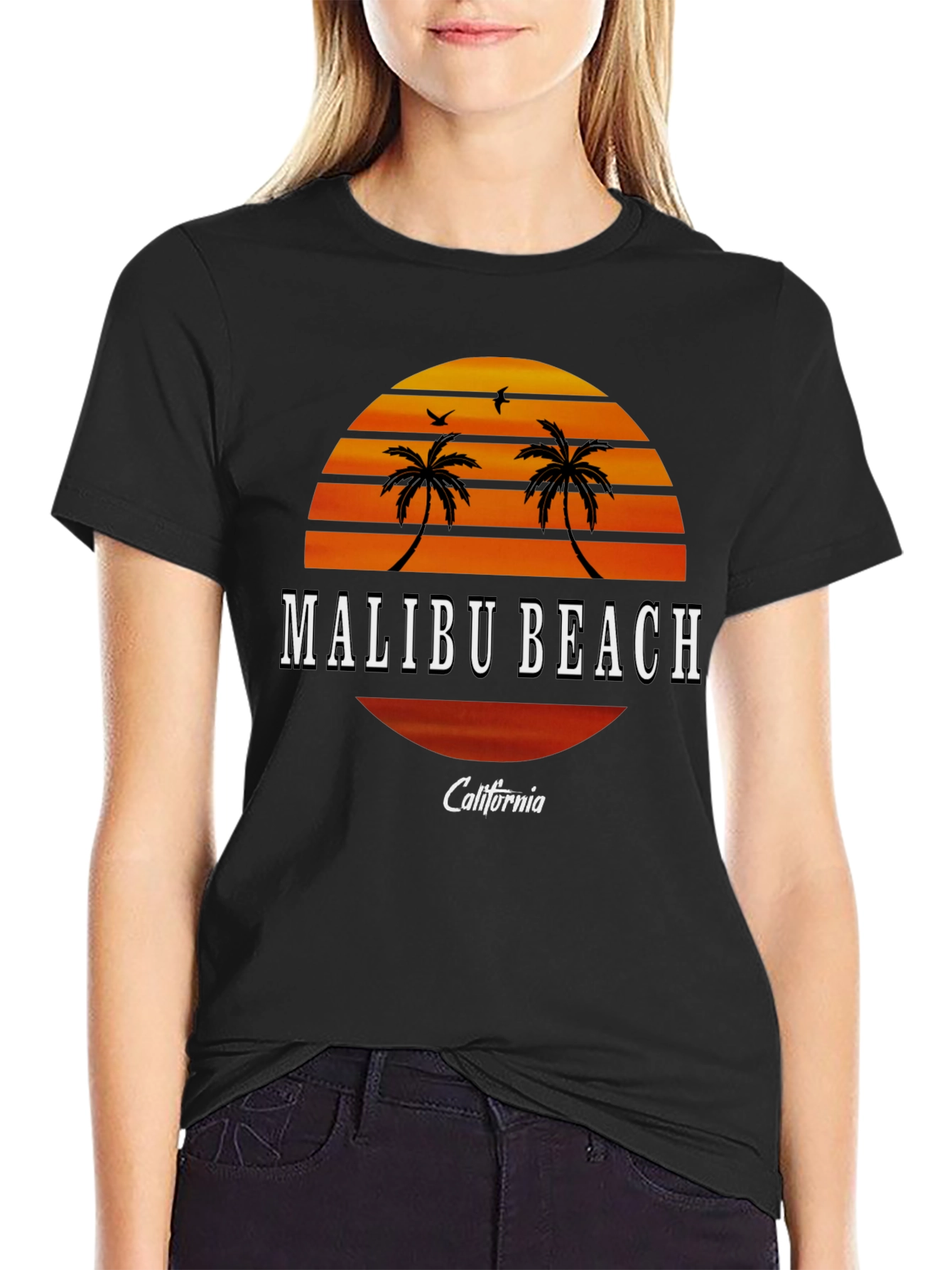 Malibu Beach California Graphic Tee